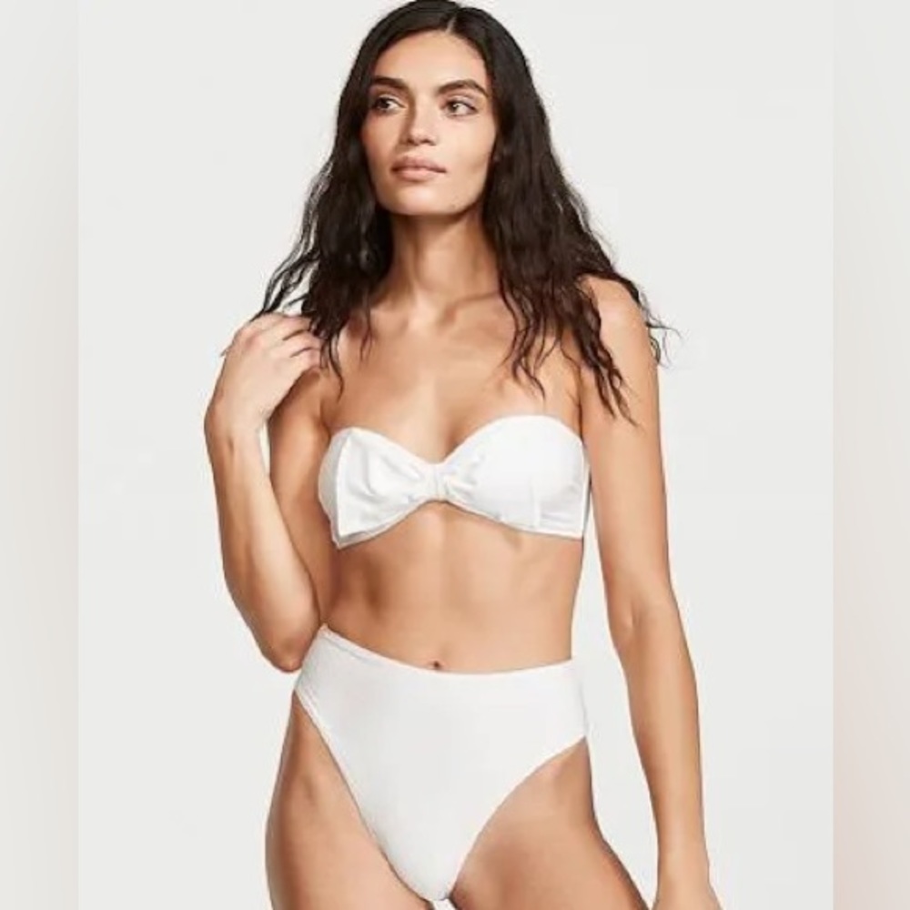 NWT: Victoria’s Secret Bridal Swim white two piece with bow